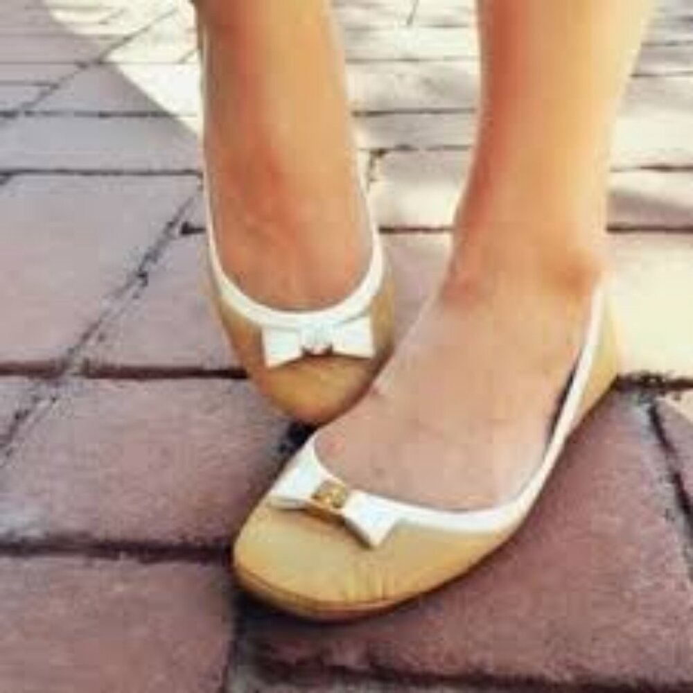 Tory Burch Eddie Bow leather flats